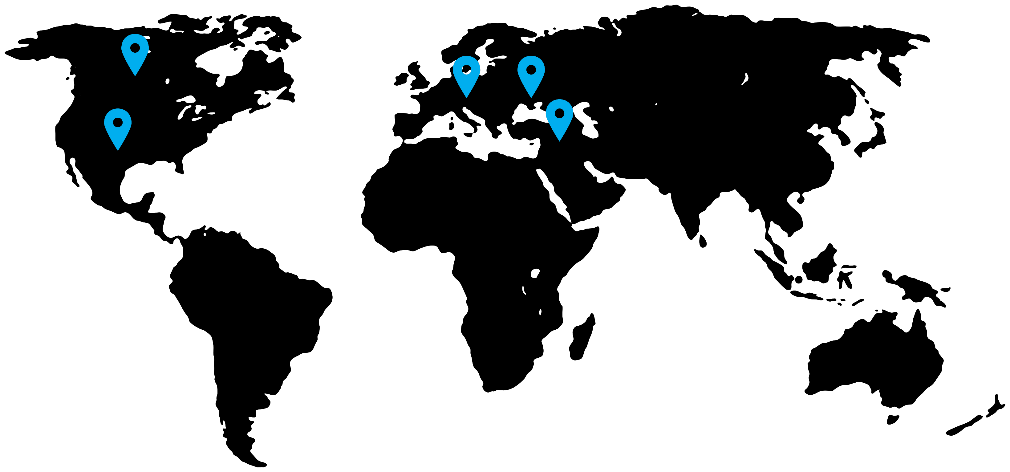 World Map Showing LPC Locations